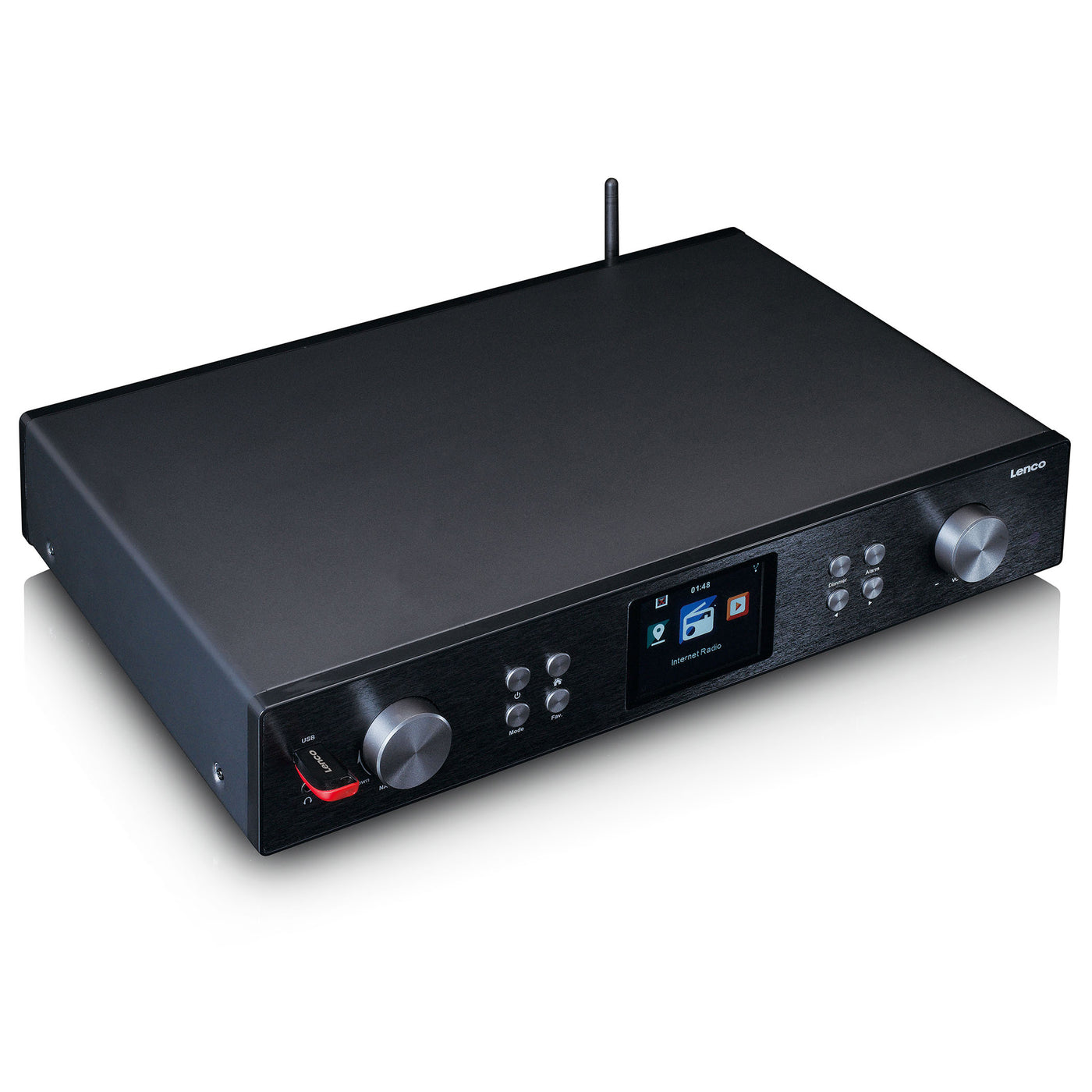 LENCO DIR-250BK - Internetradio met DAB+/FM/MP3-speler en Bluetooth® - Zwart