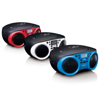 LENCO SCD-501RD - Draagbare FM Radio CD-USB speler met Bluetooth® - Rood