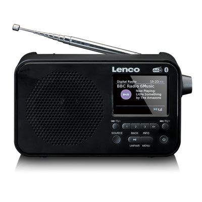 LENCO PDR-036BK - DAB+ / FM Radio met Bluetooth® - Zwart