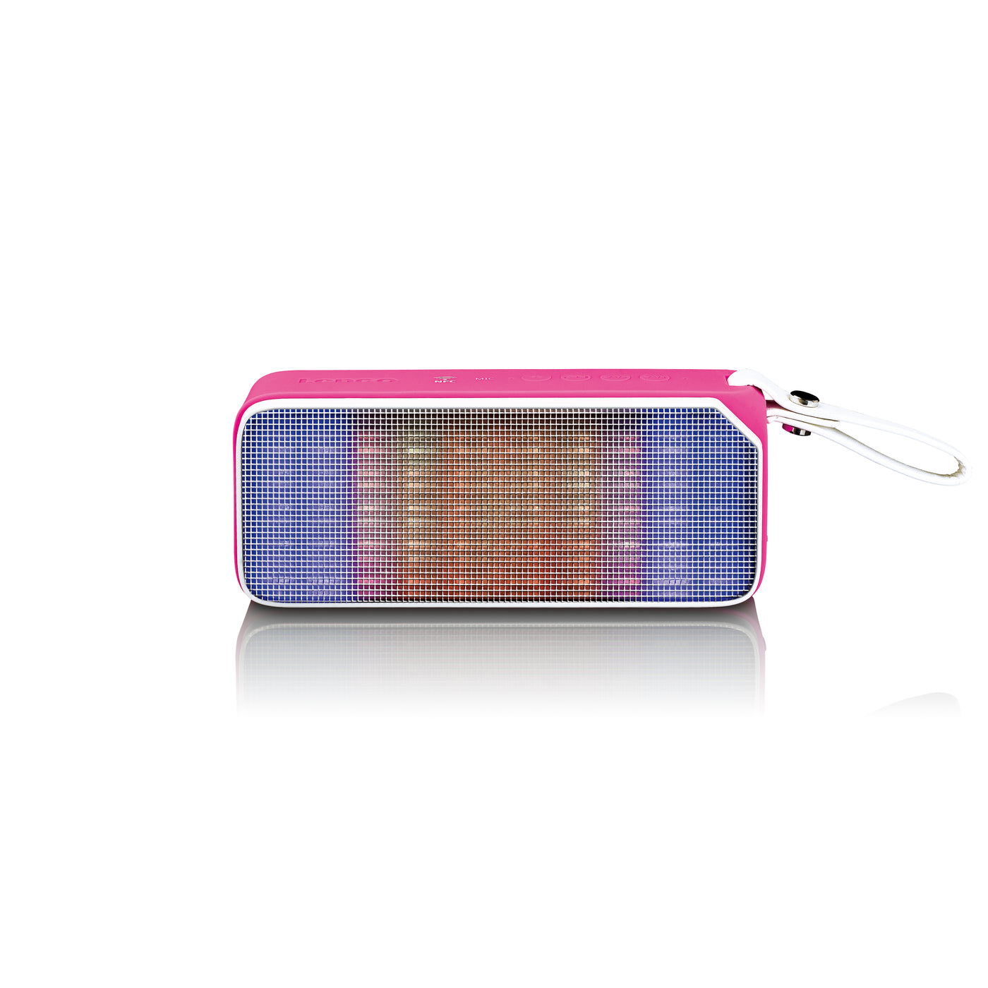 Lenco BT-191PK - Bluetooth speaker spatwaterdicht met party lights - Roze