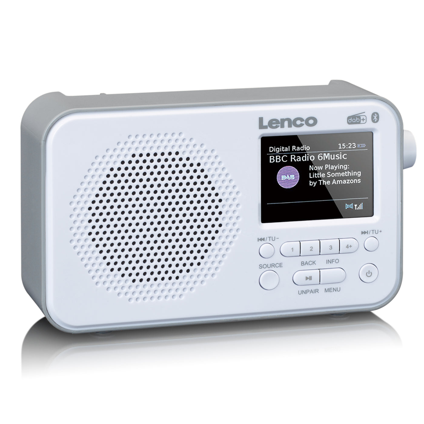 LENCO PDR-035WH - DAB+ / FM Radio met Bluetooth® - Wit