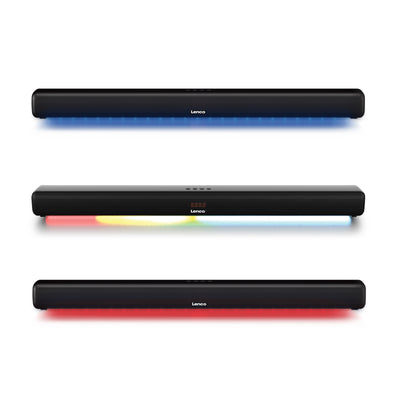 LENCO SB-042LEDBK - 85cm Bluetooth® soundbar met HDMI (ARC) en LED verlichting - Zwart
