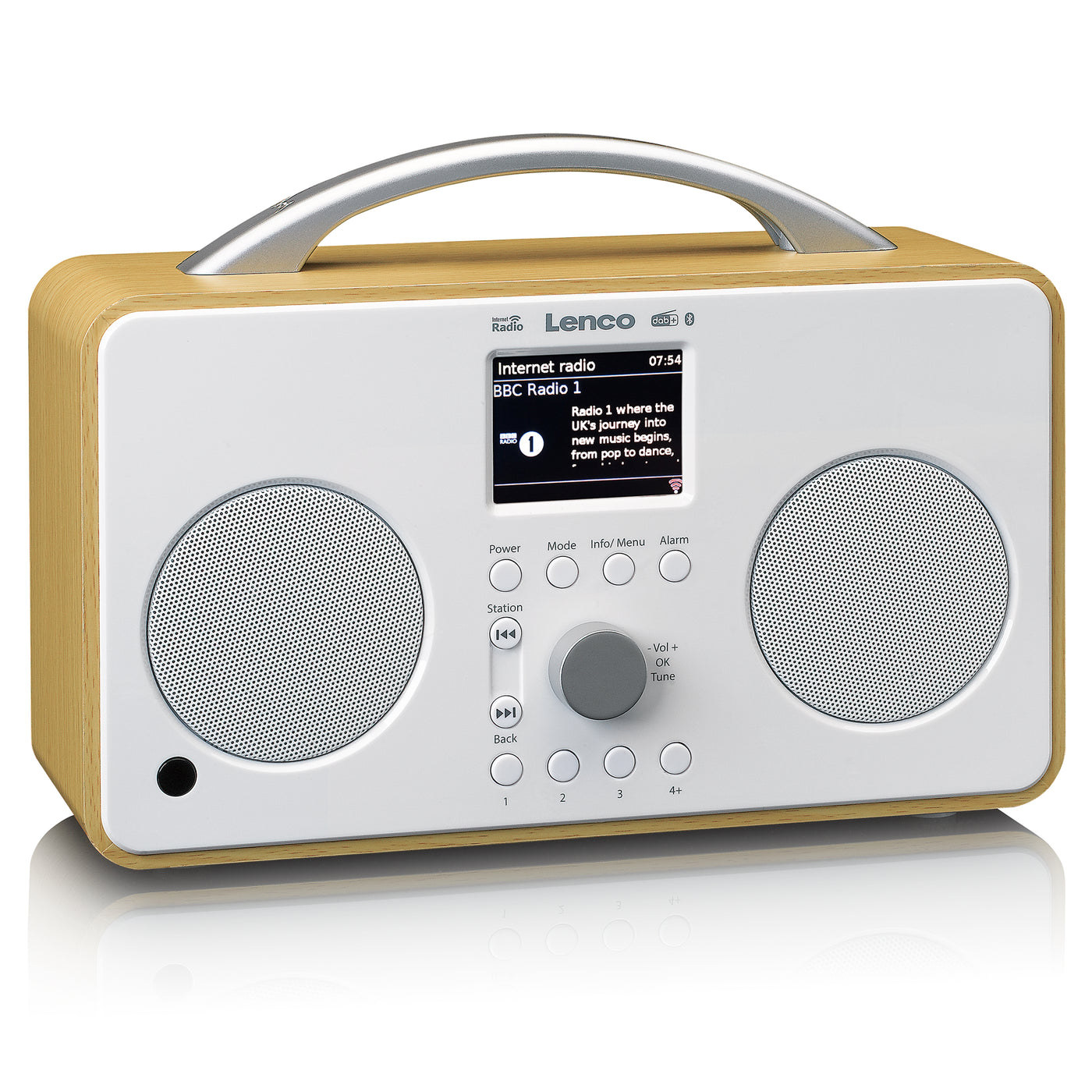 LENCO PIR-645WH - Internet / DAB+ FM Radio met Bluetooth® - Wit