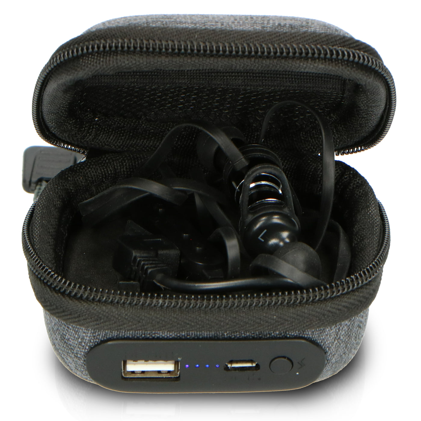 Lenco EPB-160BK - Sweatproof Bluetooth oordopjes Inclusief powerbank case - Zwart