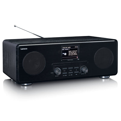 LENCO DIR-260BK - Internet / DAB+ FM Radio met CD-speler en Bluetooth®, zwart