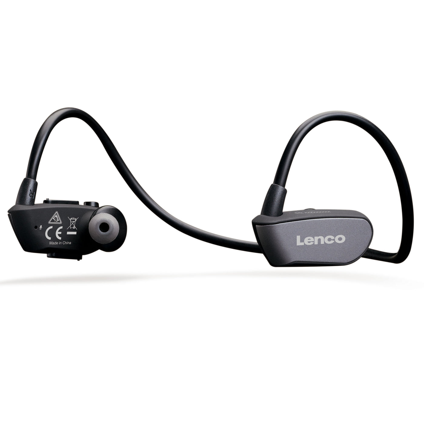Lenco BTX-860BK - Bluetooth waterproof sport koptelefoon met 8 gb MP3-speler - Zwart