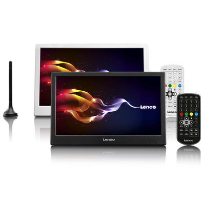 LENCO TFT-1038BK - Draagbare LCD TV - 10" - DVB-T2 - HDMI - 4 uur speeltijd - Zwart