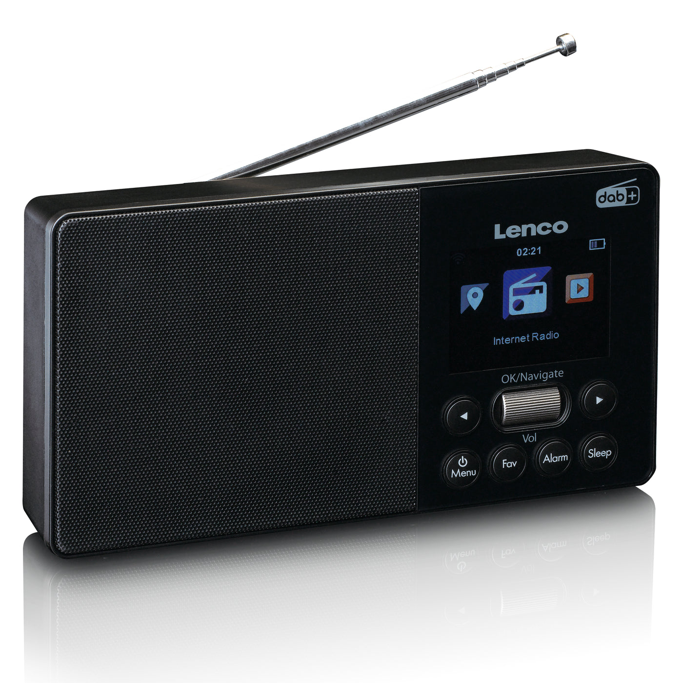 LENCO PIR-510BK - Internet, DAB+ FM draagbare radio
