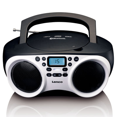 LENCO SCD-501WH - Draagbare FM Radio CD-USB speler met Bluetooth® - Wit