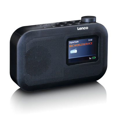 LENCO PDR-026BK - Portable DAB+/FM radio with Bluetooth® - Black