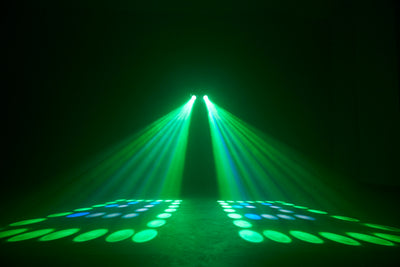 LENCO LFM-110BK - Dual Matrix party LED light and fog machine