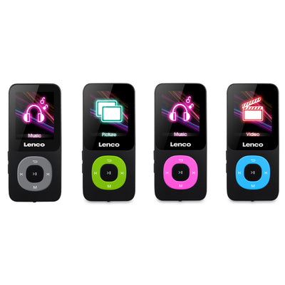LENCO Xemio-659LM - MP3/MP4-speler met 4GB micro SD kaart, lime