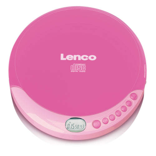 LENCO CD-011PK - Portable CD speler met oplaadfunctie - Roze