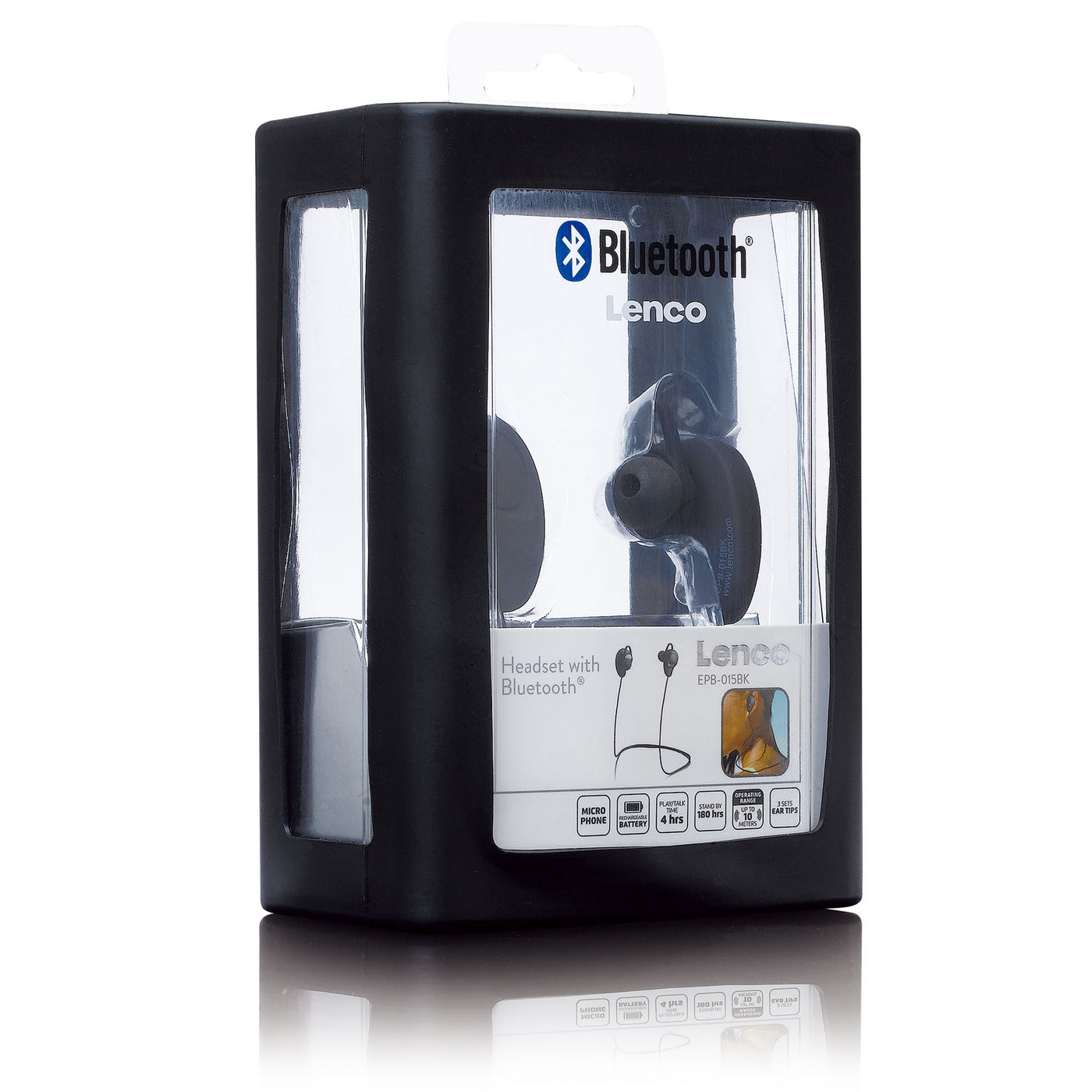 LENCO EPB-015BK - Bluetooth® koptelefoon - in-ear - Zwart