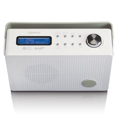 LENCO PDR-030WH - Draagbare DAB+/FM Radio met wekkerfunctie - Wit