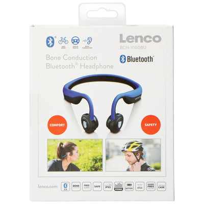 LENCO BCH-1000 - Bone Conduction Bluetooth® headphone, blue