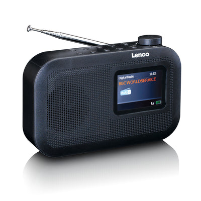 LENCO PDR-026BK - Draagbare DAB+/FM radio met Bluetooth® - zwart