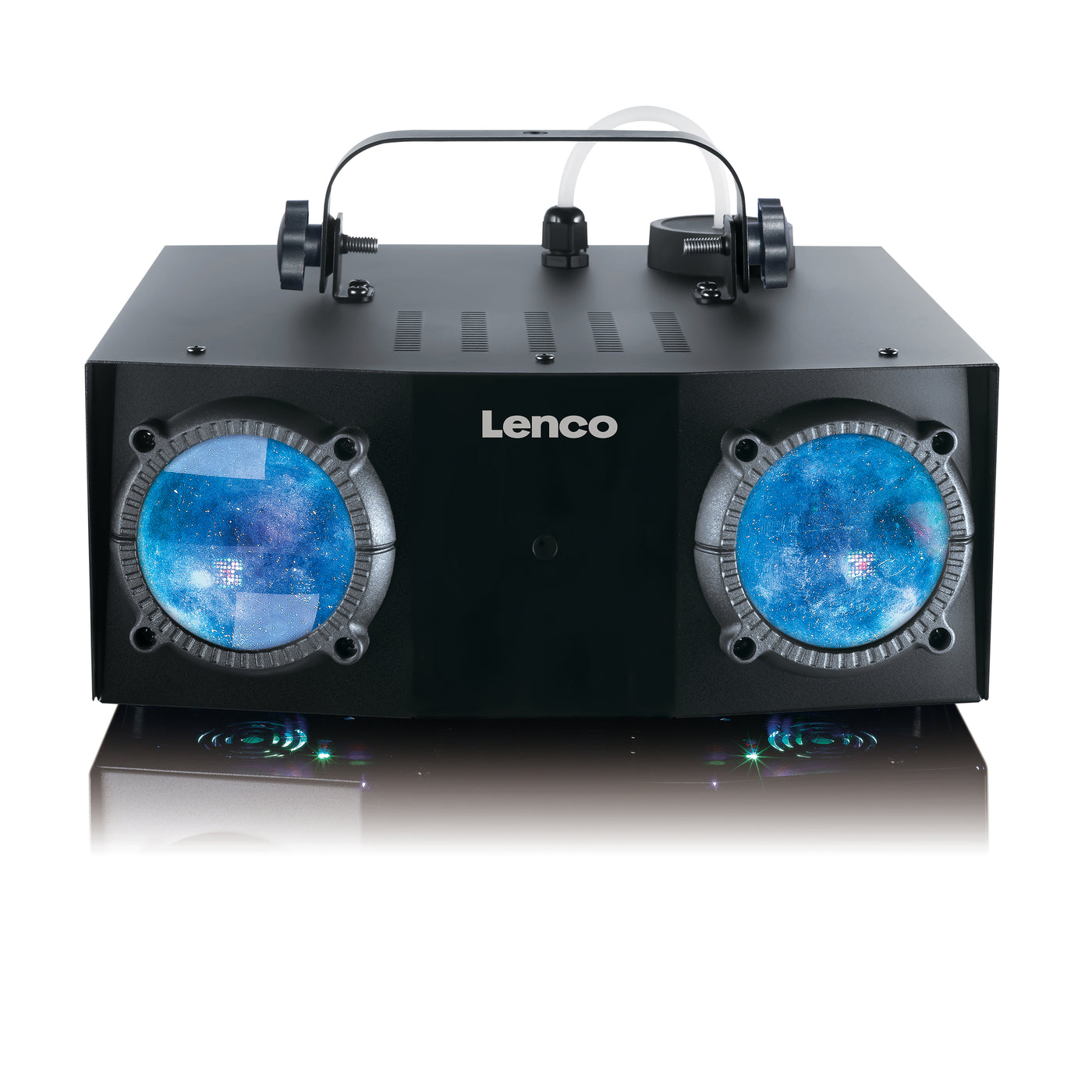 LENCO LFM-110BK - Dual Matrix party LED light and fog machine