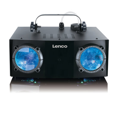 LENCO LFM-110BK - Dual Matrix party LED light and fog machine