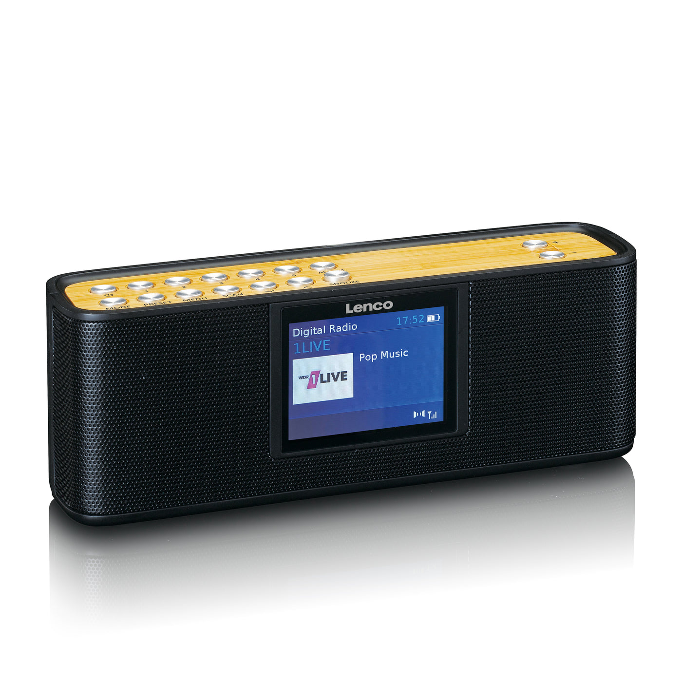 LENCO PDR-045BK - DAB+ radio met Bluetooth® 5.0, zwart