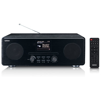 LENCO DIR-261BK - Internet / DAB+ FM Radio met CD-speler en Bluetooth®, zwart