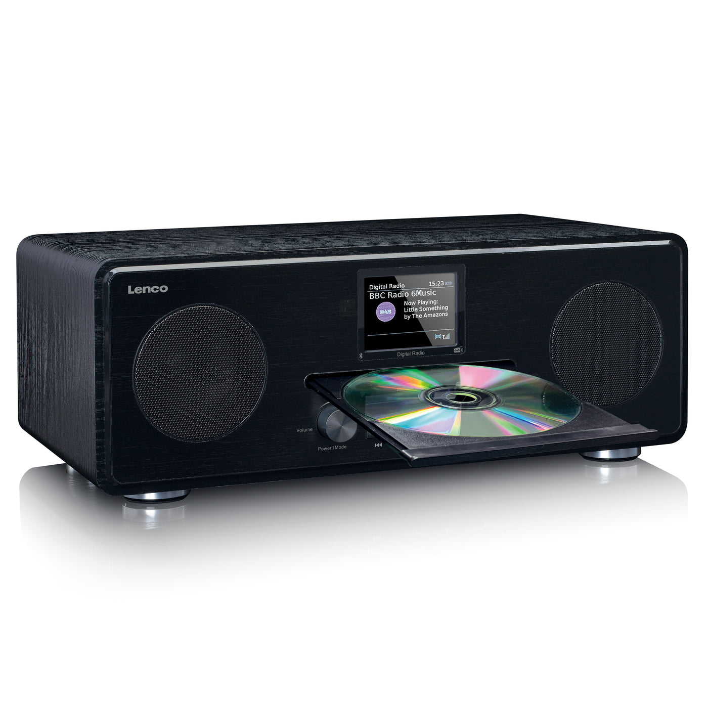 LENCO DAR-061BK - DAB+/FM radio met CD speler en Bluetooth® - Zwart