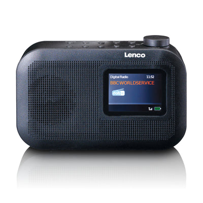 LENCO PDR-026BK - Draagbare DAB+/FM radio met Bluetooth® - zwart