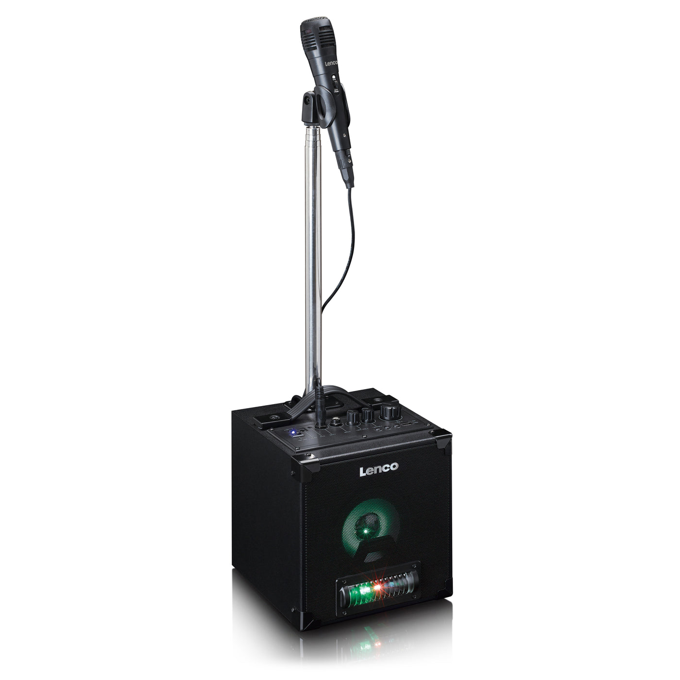 LENCO BTC-070BK - Bluetooth® 5.0 speaker with LED light animation