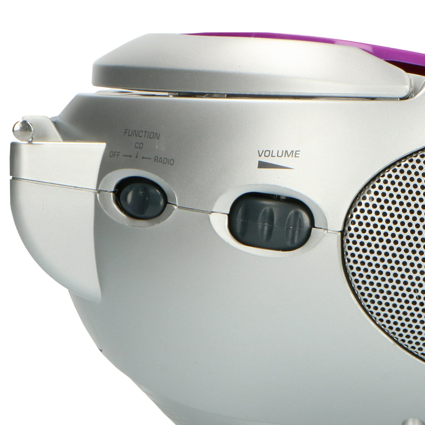 LENCO SCD-24 Purple - Draagbare stereo FM radio met CD-speler - Paars