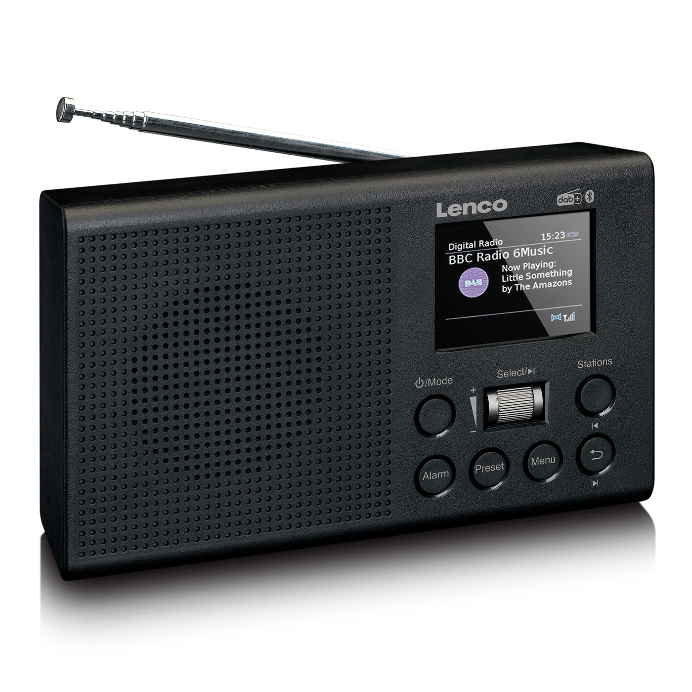 LENCO PDR-031BK - DAB+/FM Radio with rechargeable battery and Bluetooth® - Black