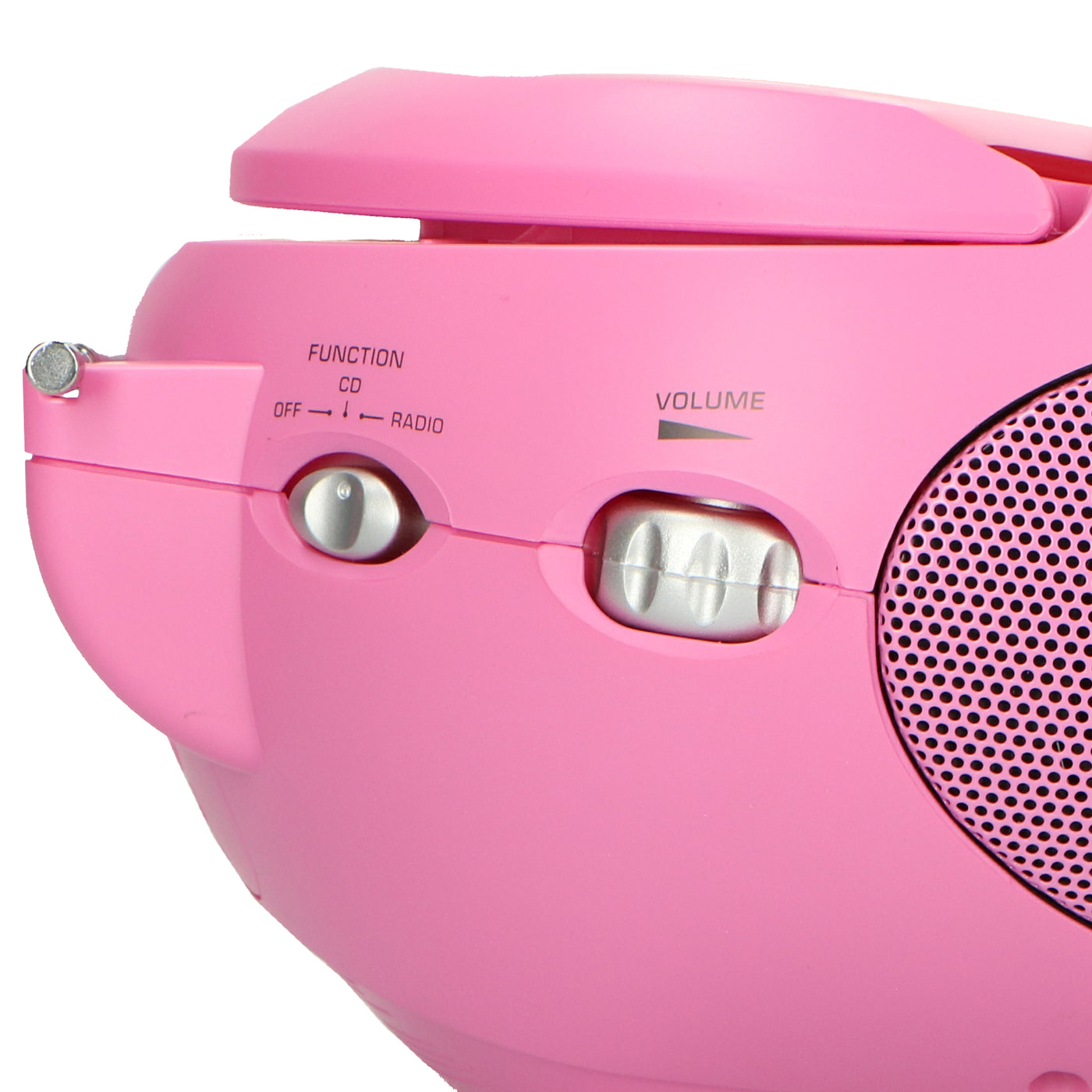 LENCO SCD-24 Pink - Portable stereo FM radio with CD player - Pink
