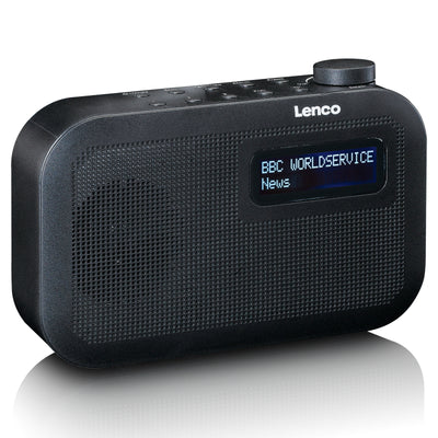 LENCO PDR-016BK - Draagbare DAB+/FM radio met Bluetooth® - zwart