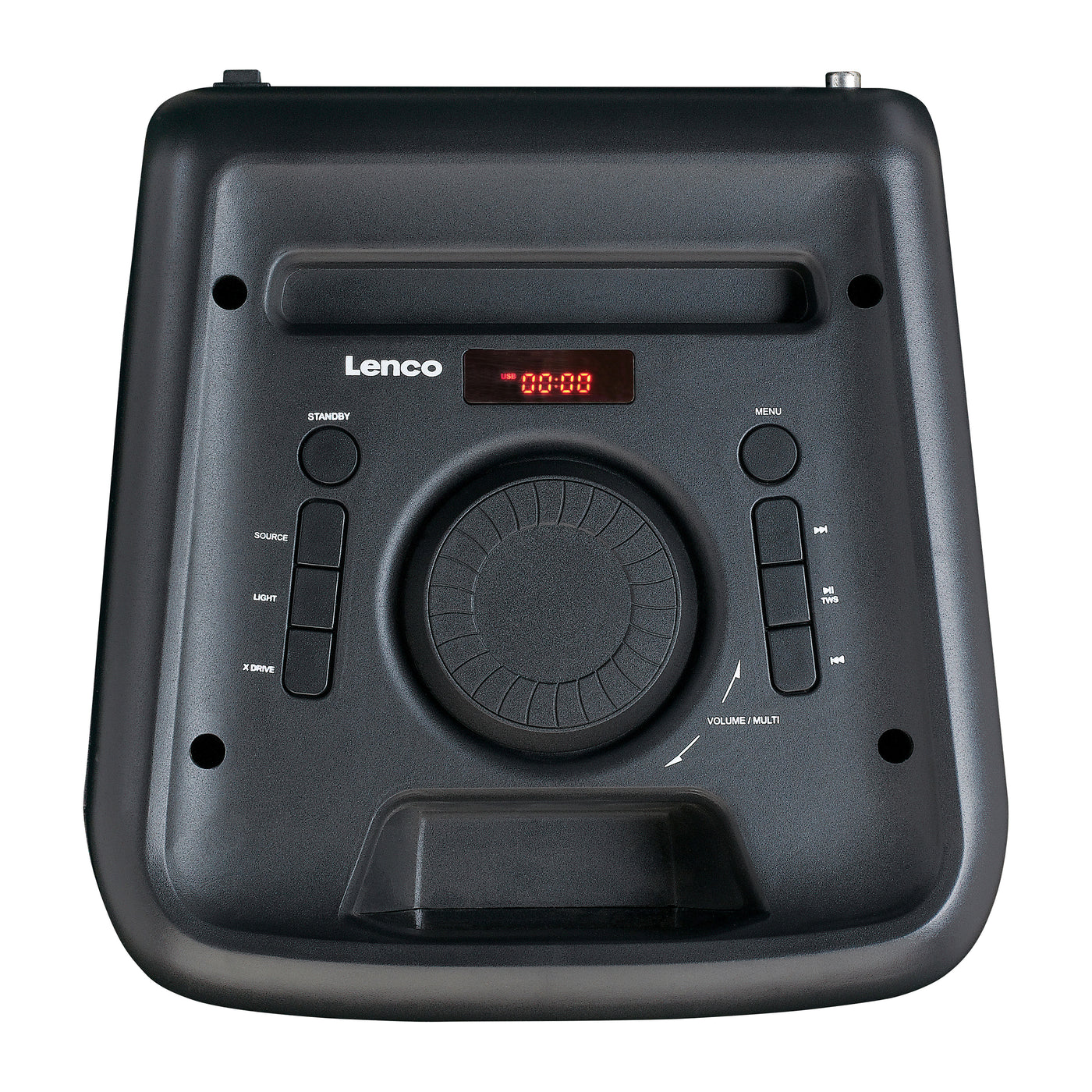 LENCO PA-200BK - PA with full front light animation, TWS function