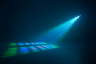 LENCO LFM-110BK - Dual Matrix party LED light and fog machine