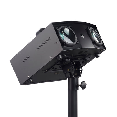 LENCO LFM-110BK - Dual Matrix party LED light and fog machine