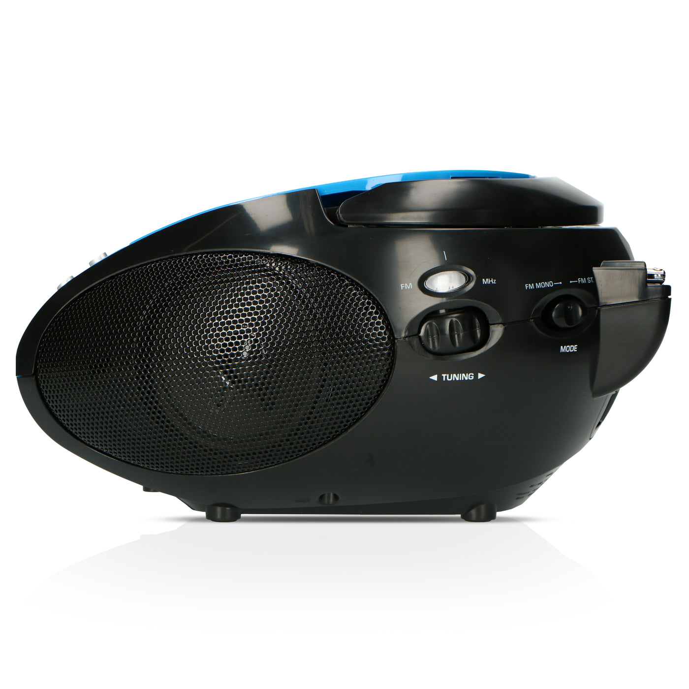LENCO SCD-24 Blue/Black Blue/Black - Draagbare stereo FM radio met CD-speler - Blauw/zwart