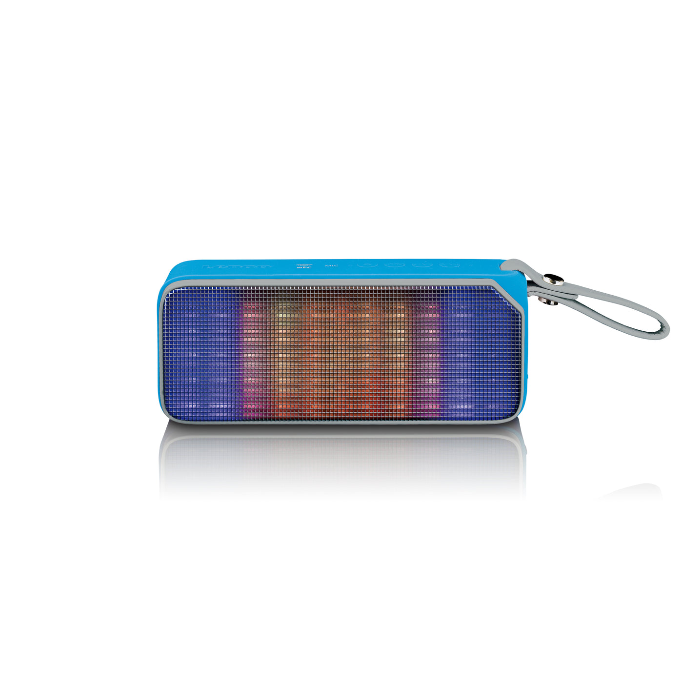 Lenco BT-191BU- Bluetooth speaker spatwaterdicht met party lights - Blauw