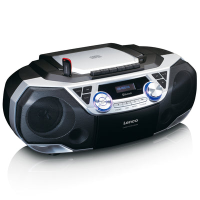 LENCO SCD-120SI - Draagbare radio CD-speler met Bluetooth® - Zilver