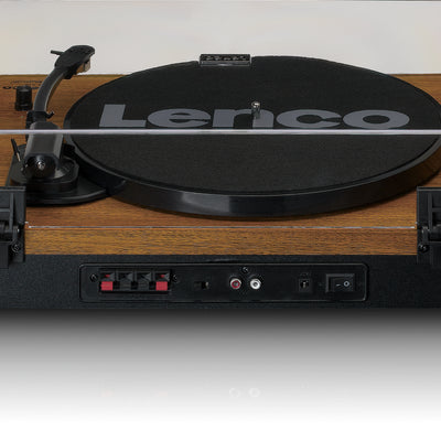 LENCO LS-310WD - Record Player with Bluetooth® and two separate speakers, wood