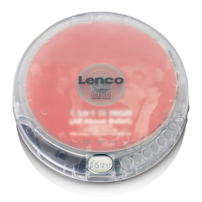 LENCO CD-012TR - Portable CD speler met oplaadfunctie - Transparant