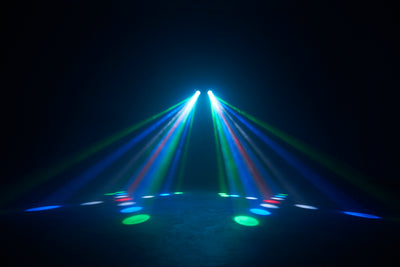 LENCO LFM-110BK - Dual Matrix party LED light and fog machine