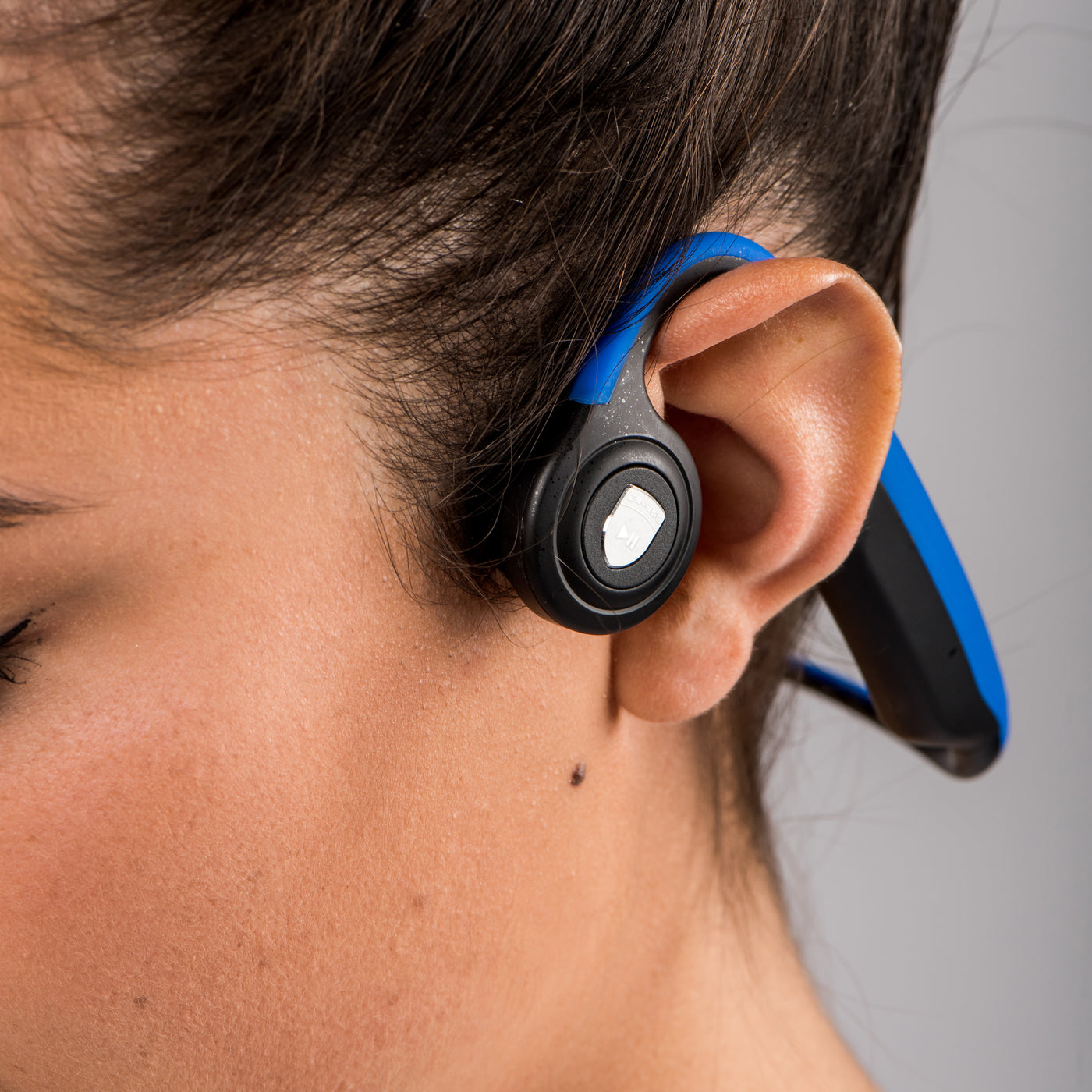 LENCO BCH-1000 - Bone Conduction Bluetooth® headphone, blue