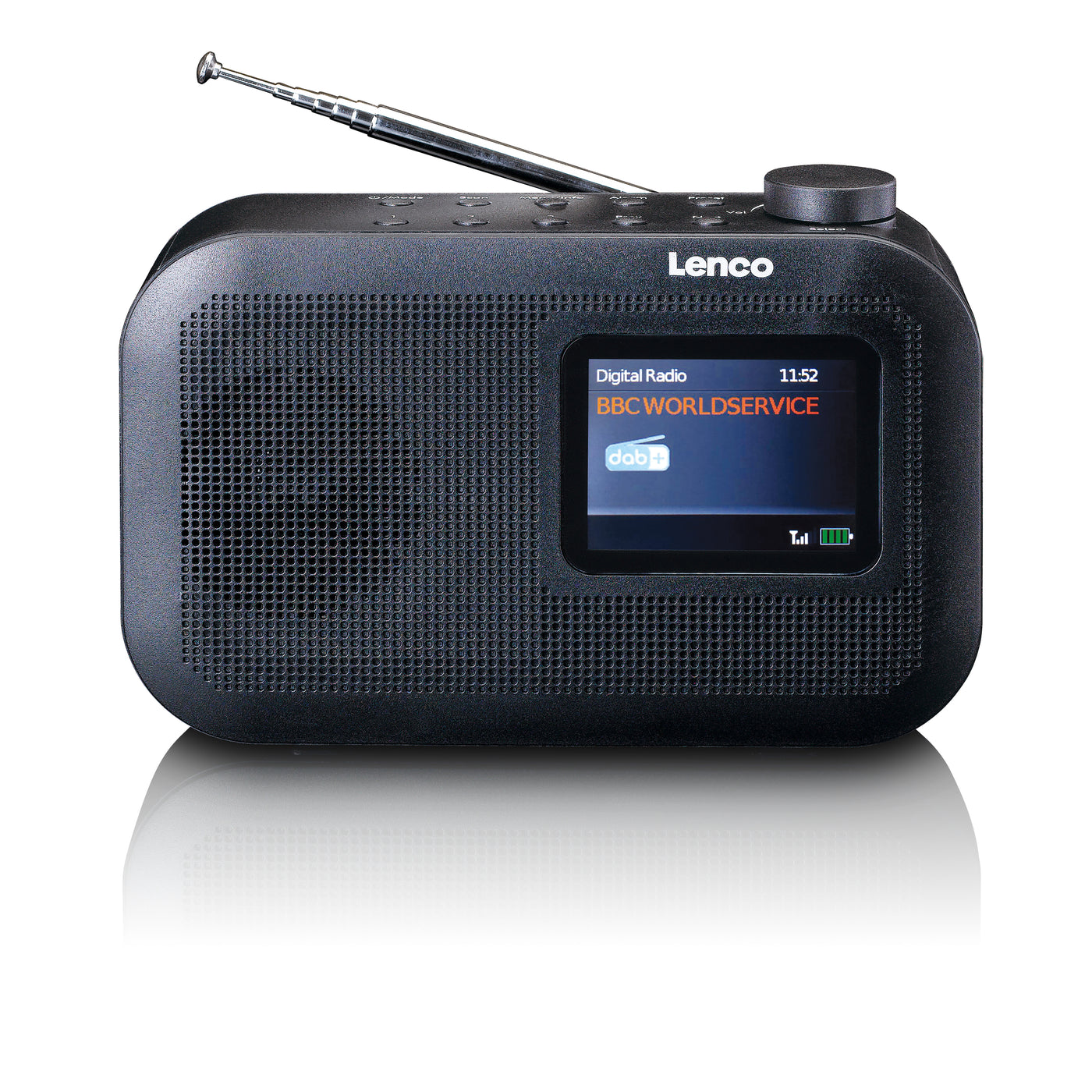 LENCO PDR-026BK - Draagbare DAB+/FM radio met Bluetooth® - zwart