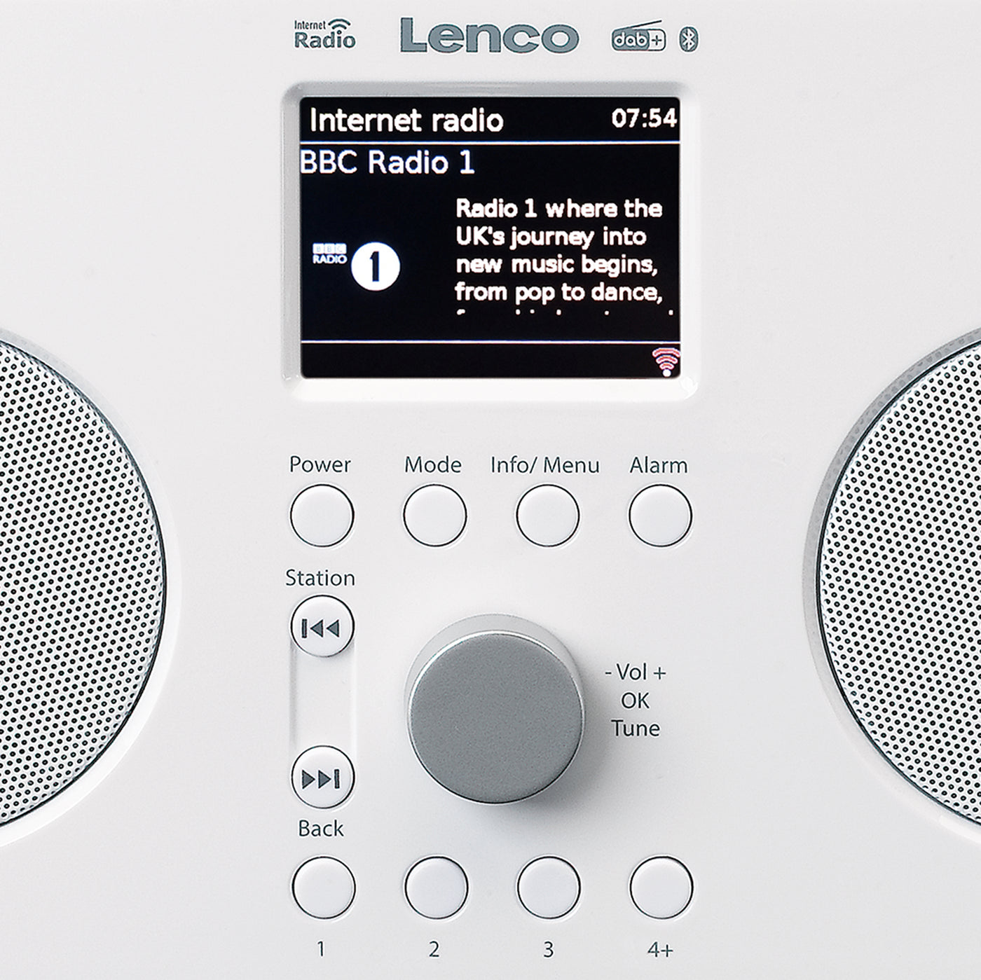 LENCO PIR-645WH - Internet / DAB+ FM Radio met Bluetooth® - Wit