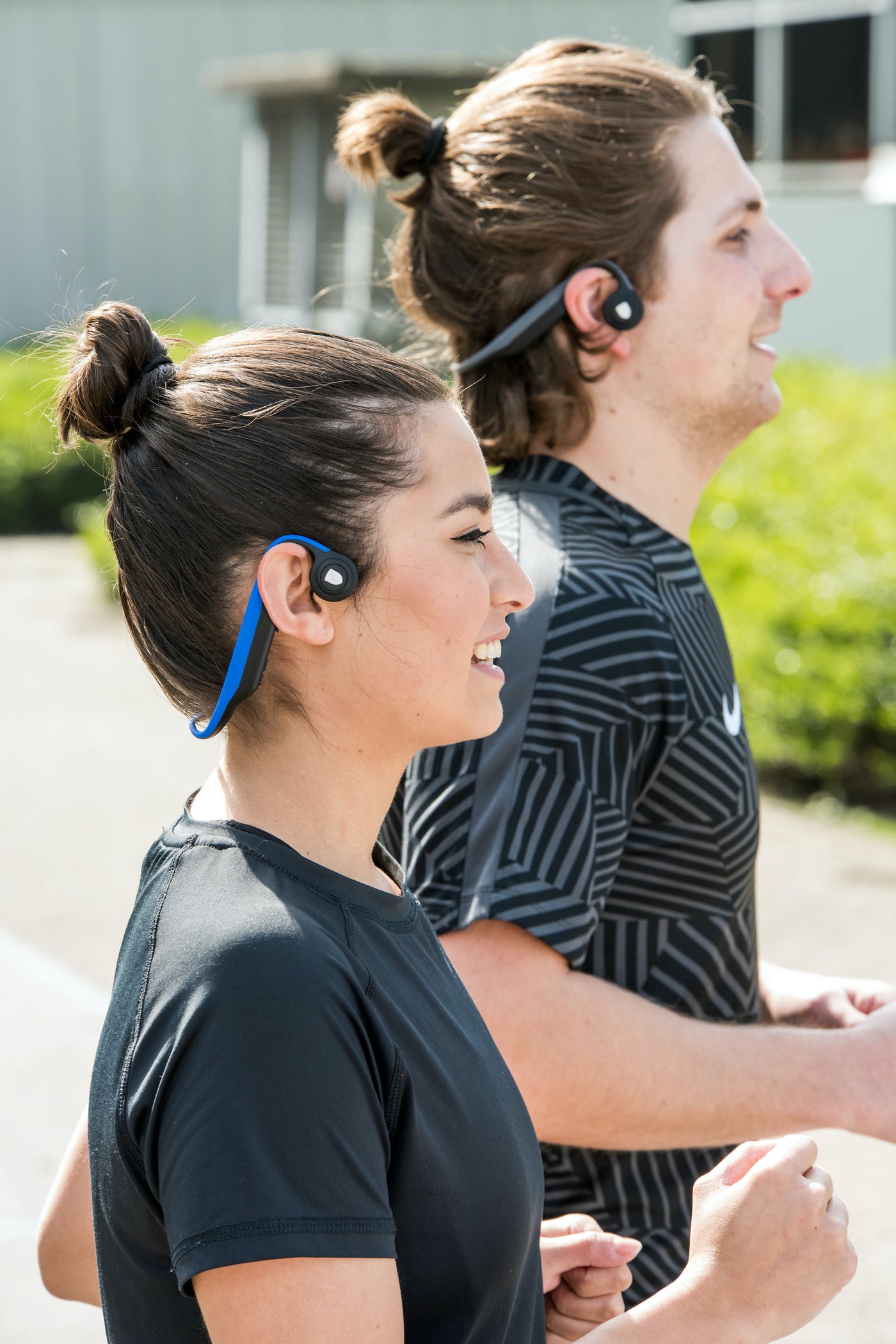 LENCO BCH-1000 - Bone Conduction Bluetooth® headphone, blue