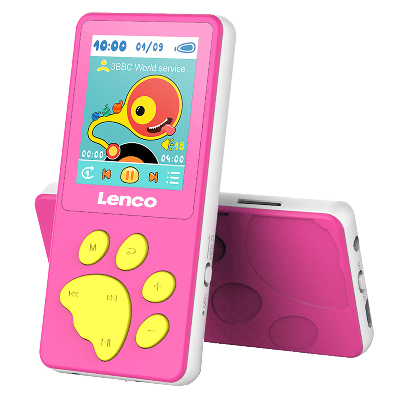 LENCO Xemio-560PK - MP3/MP4 speler met 8GB geheugen - Roze