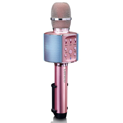 LENCO BMC-090PK - Karaoke Bluetooth® microfoon met speaker en verlichting - Roze