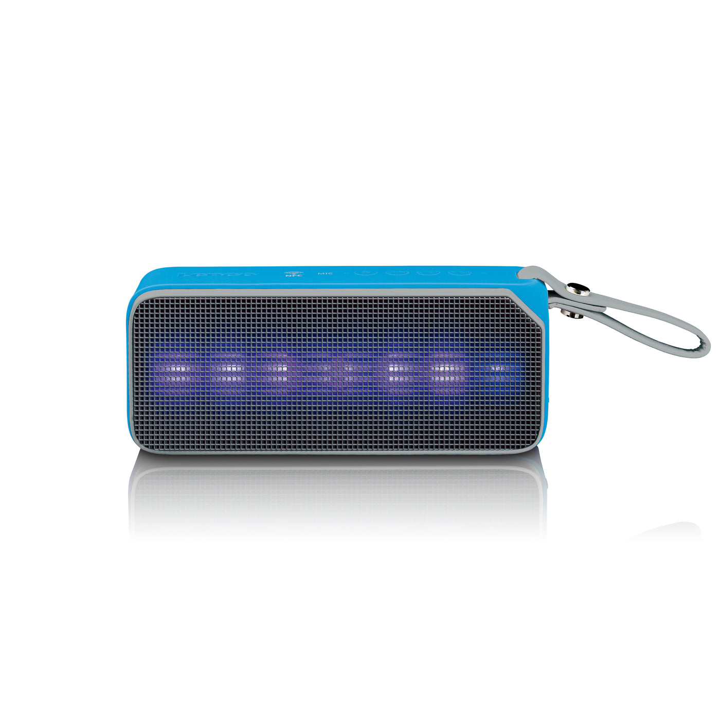 Lenco BT-191BU- Bluetooth speaker spatwaterdicht met party lights - Blauw