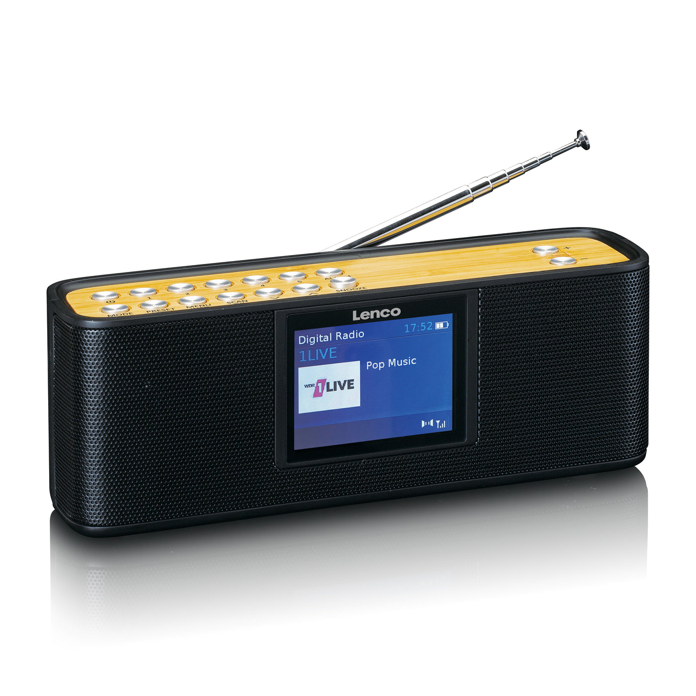 LENCO PDR-045BK - DAB+ radio met Bluetooth® 5.0, zwart