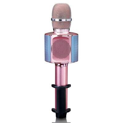 LENCO BMC-090PK - Karaoke Bluetooth® microfoon met speaker en verlichting - Roze